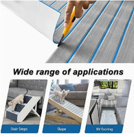 Tapis de sol marin en EVA pour bateau, texture diamantée, camouflage, antidérapant, auto-adhésif, feuilles de moulage personnalisées à découper