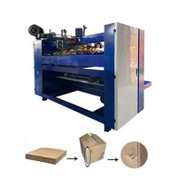 Agrafeuse à coudre manuelle semi-automatique à double servo pour boîtes en carton ondulé/machine à piquer les boîtes en carton ondulé semi-automatique