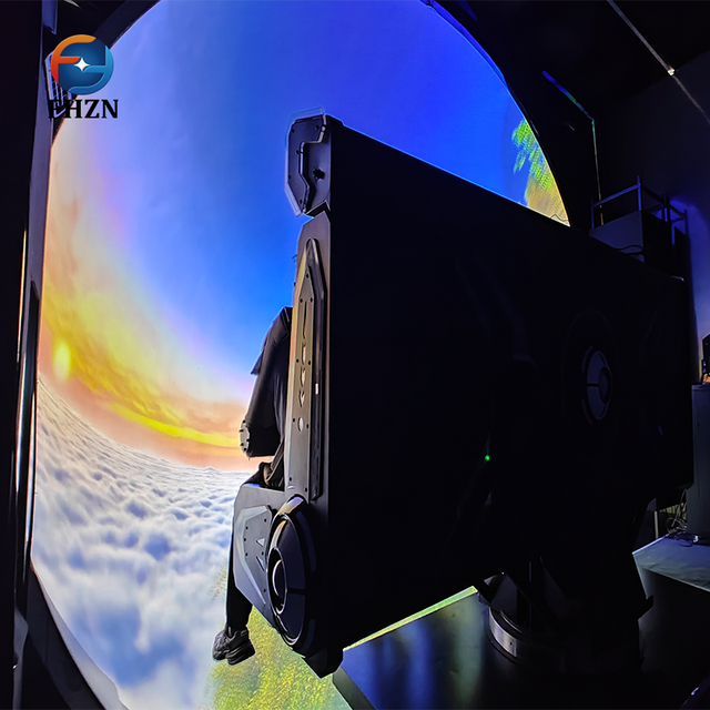 Indoor Amusement Park 360 Degree Immersive Full Dome Projection 4K Naked Eye Movie Flying Theater 6 DOF Electric System for 8