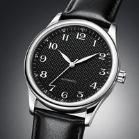 Relojes de Hombre de Aleación Mecánica Totalmente Automáticos Personalizados de Guangzhou; Relojes de Acero Inoxidable Luminosos con Puntero de Estilo Ejecutivo de Alta Gama