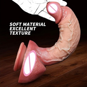 Últimos modelos de Dildos: Dildos metálicos manuales pequeños y largos para lesbianas, Mini Monsterdildo, Moldes, Normal Packer, Pantom para mujeres-LM-B501-3-L - Product Image 6