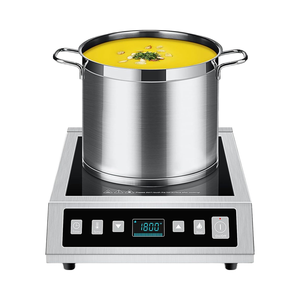 Table de cuisson à induction portable <span class=keywords><strong>AMZCHEF</strong></span> 3000W, certifiée ETL, équipement de cuisine commercial, 8 niveaux de puissance, minuterie 3 heures, écran LCD - Product Image 1