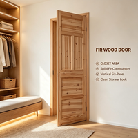Heritage Style Solid Fir Timber Interior Door Whole Solid Wood Door for Traditional Courtyard