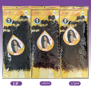Extensions de cheveux synthétiques tressés haut de gamme très demandées, 6x Deep Wave <span class=keywords><strong>Curly</strong></span> Braiding Hair <span class=keywords><strong>Expression</strong></span> 240g - Product Image 6
