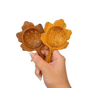 Cuillère à café en bois sculptée à la main |   Cuillère en bois vietnamienne faite à la main pour le café, le thé et les épices - Product Image 1