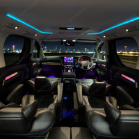 KYNCHO pour Toyota Alphard, éclairage ambiant de voiture, symphonie LED, éclairage intérieur de voiture, 64 couleurs, 12V, lampe décorative de voiture