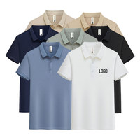 Camiseta Polo Personalizable Antiarrugas y Absorbente de Humedad, Uniforme con Logotipo Bordado Personalizado para Trabajo en Equipo, Hombres y Mujeres