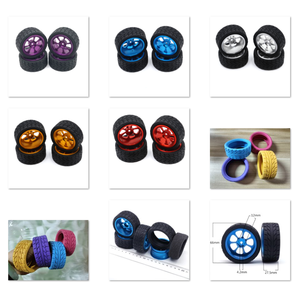 Tùy Chỉnh Bánh Xe Tùy Chỉnh Lốp Xe <span class=keywords><strong>RC</strong></span> Đồ Chơi (Chấp Nhận Anodizing Nhôm) - Product Image 3