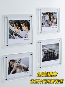 <span class=keywords><strong>Cadre</strong></span> photo <span class=keywords><strong>magnétique</strong></span> <span class=keywords><strong>transparent</strong></span> en acrylique, autocollant pour réfrigérateur, présentoir pour petites cartes, design en forme de brique, rectangulaire, carré, <span class=keywords><strong>cadre</strong></span> personnalisé - Product Image 6
