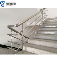 Intérieur 304 Acier Inoxydable Brossé Tuyau Rond Élégant Balustrades Mains Courantes Antirouille Durabilité pour Balcon Escalier Usage Extérieur