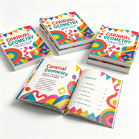 Libro de Cartón Impreso Digitalmente en Offset Multicolor, Hecho a Medida, con Cubierta de Papel y Cartón, Servicio de Laminación con Película