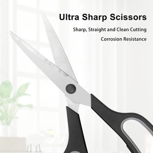 Venta directa del fabricante: tijeras de papel de plástico de acero inoxidable multifuncionales personalizadas con mango de agarre para uso doméstico y de oficina - Product Image 5