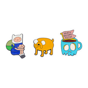Cute <span class=keywords><strong>Pepe</strong></span> Frog Animation Adventure Time Metal Badge TV & Movie Character Pintado UV Impresión Logo Forma personalizada Accesorio Pin - Product Image 5