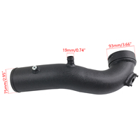 AOSU Nuevo Kit de Tubería de Carga Negra de Alto Rendimiento para Motor N55 |   535i F10 640i 740i X5 X6 con 1 Año de Garantía