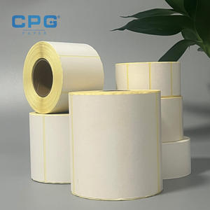 Personalización de Rollo de Papel para Etiquetas de Envío Térmicas Impermeables de 4x6, 50x30, 40x20, Etiqueta de Impresión de Código de Barras para Guía de Envío Logístico - Product Image 1