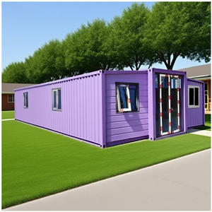 Maisons modulaires en acier de style européen de luxe, résistantes au vent et aux tremblements de terre, villa préfabriquée, salon, entrepôt - Product Image 4