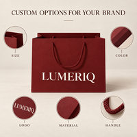 Sacs de shopping en papier kraft de luxe personnalisés avec logo et poignées en corde pour l'emballage de marques de boutiques et les commandes professionnelles