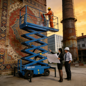 Plataforma Elevadora Eléctrica Metálica 1412HA Nueva con Altura Máxima de Trabajo de 13.8m para Uso Doméstico y Hoteles - Product Image 6