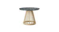 Table basse minimaliste en bois de frêne Dia 60cm Table d'appoint en bois massif Table ronde de salon commerciale Table d'appoint de réception