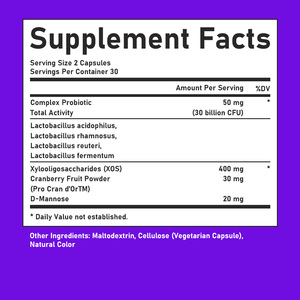 Capsules de Probiotiques Vaginaux les Plus Vendues avec Complexe Probiotique, Faciles à Avaler, Résultats Rapides, Aide à l'Équilibre des Levures - Product Image 2
