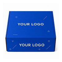 Boîte d'emballage personnalisée bleue en forme d'avion avec impression de logo pour l'e-commerce, les cadeaux, les produits d'abonnement, l'emballage de marques de détail et les ensembles en vrac