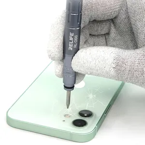 RELIFE Pena Penghancur RL-066 untuk iPhone 8-12Pro Max Penutup Belakang Kamera Lensa Kaca Pecah Retak Alat Perbaikan Ponsel