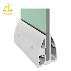 Nouveau Design profil en aluminium rying avec de nombreux moules existants Balustrades de sécurité profil sans cadre verre de serrage de canal en U - Product Image 3