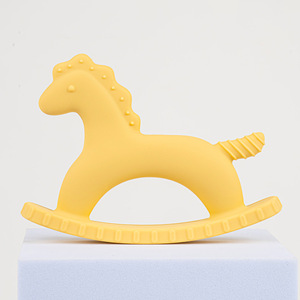 Jouet de dentition en silicone sans BPA en forme de cheval à bascule <span class=keywords><strong>pour</strong></span> bébé <span class=keywords><strong>nouveau</strong></span>-<span class=keywords><strong>né</strong></span>, idéal <span class=keywords><strong>pour</strong></span> les poussées dentaires, <span class=keywords><strong>idée</strong></span> <span class=keywords><strong>cadeau</strong></span> parfaite - Product Image 1
