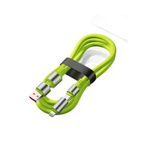 Câble de charge super rapide 240W 4 en 1 USB-A/Type-C/ pour téléphones mobiles, tablettes et ordinateurs