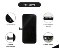 Écran LCD Incell en gros d'usine pour iPhone 15 Pro, assemblage numériseur d'écran tactile, pièces de rechange pour téléphone portable