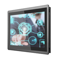 PC industriel tout-en-un 15,6'' intégré, entièrement en aluminium, IP65, étanche à l'avant, avec écran tactile résistif, système d'exploitation Linux, sans ventilateur, 1920x1080