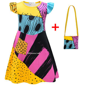 Nuevo disfraz de fantasma de Halloween para niñas, vestidos de manga con volantes, disfraz para niños, disfraz de Sally Nightmare Christmas Eve con bolsa de medias - Product Image 3