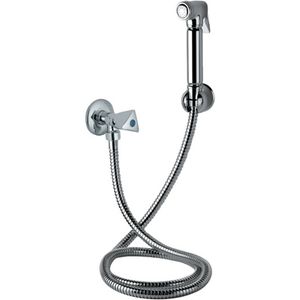 Juego de ducha con botón pulsador de 3 puntos, cromado, accesorios de baño - Product Image 1