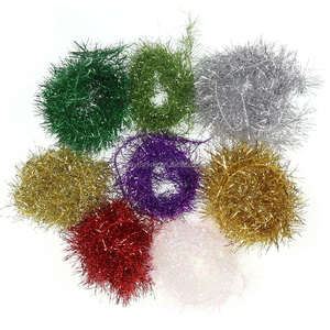 Tiras de Chenille Flashabou de 8 Colores para Atado de Moscas, Material para Atado de Moscas de Agua Salada y Jigs de Lubina - Product Image 1