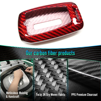 Pour Dodge Ram 1500 TRX 2500 Limited 2019 2020 2021 2022 2023 2024 2025, housse de clé de voiture, étui de clé, coque en fibre de carbone, accessoires