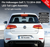 Feux arrière modifiés pour Volkswagen Golf 7 2014-2020, clignotants dynamiques, feux de freinage LED, ensemble de feux arrière de voiture