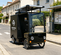 Quadricycle frigorifique à 3/4 roues avec panneau solaire pour livraison du dernier kilomètre de fruits et de viande