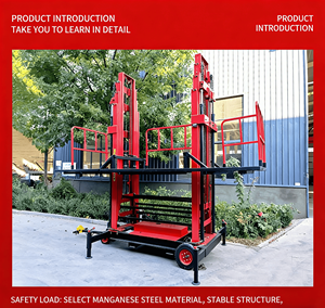 Platform Kerja Udara Bertingkat Tinggi Pengangkat Hidrolik Listrik Ketinggian Angkat 10m untuk Konstruksi & Perawatan - Product Image 6