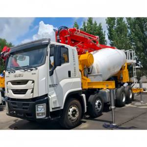 コンクリートミキサートラック搭載コンクリートミキサーポンプJIUHE 8立方メートル30m中国工場供給 - Product Image 1