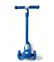 Trottinette Enfant Populaire à Trois Roues en Acier et Plastique, Réglable en Hauteur, Légère, Capacité de Charge 70kg, pour Extérieur