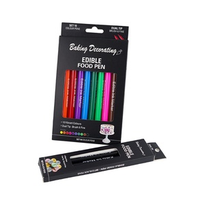 Bolígrafos de Colorante Alimentario para Decoración con Punta Fina y Gruesa, Marcador Comestible para Pintar - Product Image 1