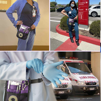 Sac à ceinture pour infirmières, sacoche imperméable et personnalisée, avec pochettes