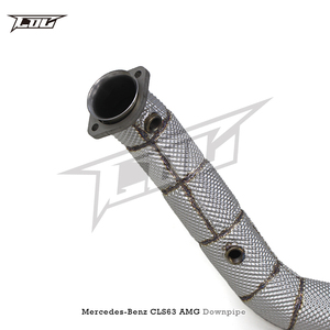 Tuyau de descente à flux libre en acier inoxydable avec bouclier thermique pour Mercedes-Benz CLS63/<span class=keywords><strong>CLS63S</strong></span> 5.5T 2007-2017 – En stock - Product Image 2