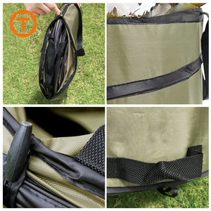 Bolsa de Jardín Portátil de Lona para Desechos de Jardín, Piscina y Patio, Bolsa de Basura para Jardín, Bolsas de Jardinería Verdes Plegables para Desechos de Hojas - Product Image 4