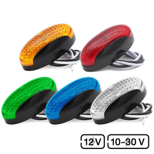 4 Luci Laterali per Camion ad Alta Luminosità, Indicatori di Direzione, Ampio Voltaggio 10-32V, Rosso/Giallo/Bianco/Blu/Verde, Modello LED - Product Image 1
