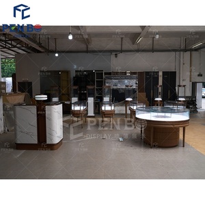 Hiện đại bespoke đồ trang sức cửa hàng thiết kế truy cập có độ bóng cao trang sức hiển thị tủ với đèn LED cho cửa hàng bán lẻ và phòng trưng bày - Product Image 4