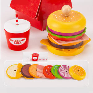Set Giocattolo in Legno per Bambini Cucina Fai-da-Te Educazione Precoce Gioco di Ruolo Simulazione Fast Food Set Puzzle - Product Image 5