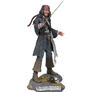 Customized Pirate Movie Character Life Size Fiberglass Pirate Sculpture For Sale