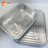 Robuste Lebensmittelgeeignete Aluminiumfolie-Behälter, Halbe/Volle Größe, Tiefe Dampfgarer-Schale, Ofenfest