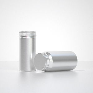 Moisture-proof Aluminum Vitamin Bottle Supplement Packaging Round Metal Capsule Bottle for Travel and Daily Health Care. - Product Image 2